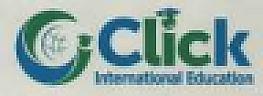 CLICK INTERNATIONAL EDUCATION (and logo) trademark logo