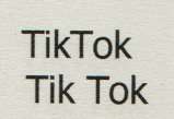 TikTok (and logo) trademark logo