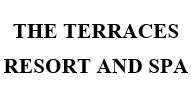 THE TERRACES RESORT AND SPA (and logo) trademark logo