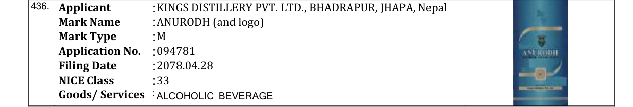 Original bulletin entry for ANURODH (and logo)