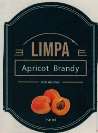 LIMPA APRICOT BRANDY (and logo) trademark logo