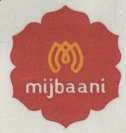 MIJBAANI (and logo) trademark logo