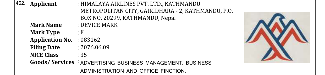 Original bulletin entry for DEVICE MARK