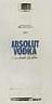 ABSOLUT VODKA bottle 2020 (dressed, frontview, 2D) (and logo) trademark logo