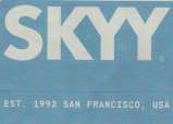 SKYY (and logo) trademark logo