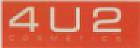 4U2 COSMETICS (and logo) trademark logo