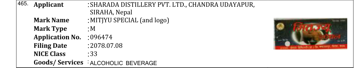 Original bulletin entry for MITJYU SPECIAL (and logo)