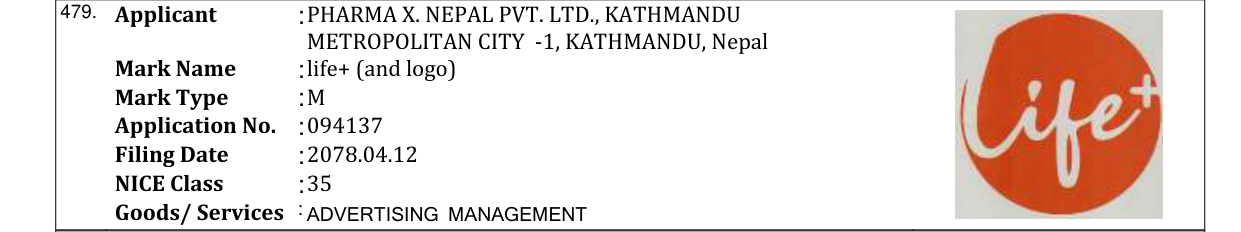 Original bulletin entry for life+ (and logo)
