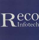 RECO INFOTECH (and logo) trademark logo