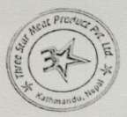 THREE STAR MEAT PRODUCT PVT. LTD. (and logo) trademark logo