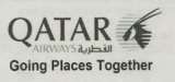 QATAR AIRWAYS GOING PLACES TOGETHER (and logo) trademark logo