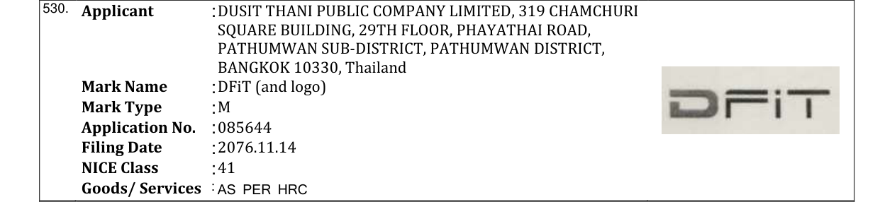 Original bulletin entry for DFiT (and logo)