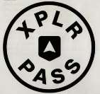 XPLR PASS (and logo) trademark logo