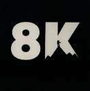 8K (and logo) trademark logo