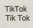 TIKTOK (and logo) trademark logo
