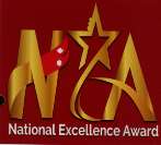 NA NATIONAL EXCELLENCE AWARD (and logo) trademark logo