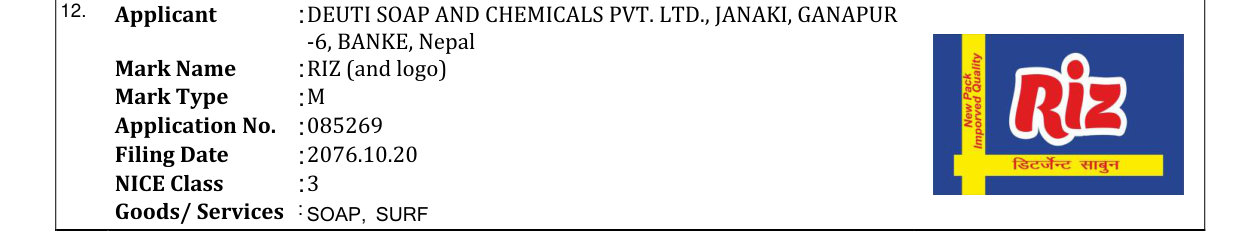 Original bulletin entry for RIZ (and logo)