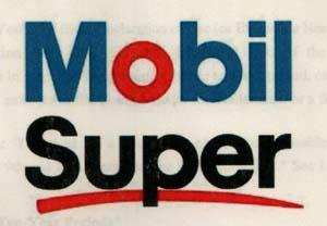 MOBIL SUPER (and logo) trademark logo