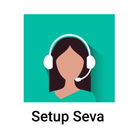 Setup Seva (and logo) trademark logo