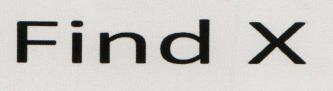 Find X (and logo) trademark logo