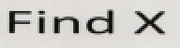 Find X (and logo) trademark logo