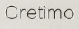 Cretimo (Stylized) (and logo) trademark logo