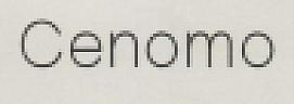 Cenomo (Stylized) (and logo) trademark logo