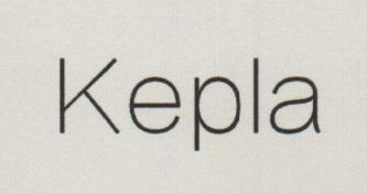 Kepla (Stylized) (and logo) trademark logo