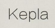 Kepla (Stylized) (and logo) trademark logo
