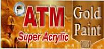 ATM Super Acrylic Gold Paint (and logo) trademark logo