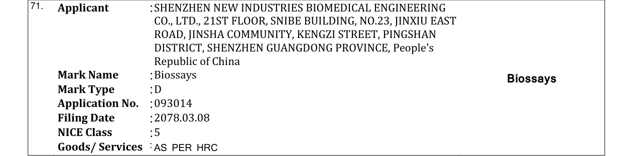 Original bulletin entry for Biossays Biossays