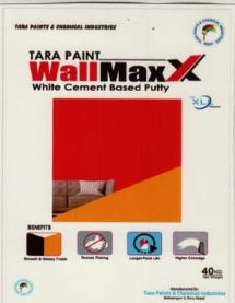WALL MAXX WHITE CEMENT BASED PUTTY (and logo) trademark logo
