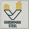VARDHMAN STEEL (and logo) trademark logo