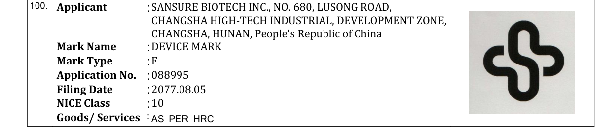 Original bulletin entry for DEVICE MARK
