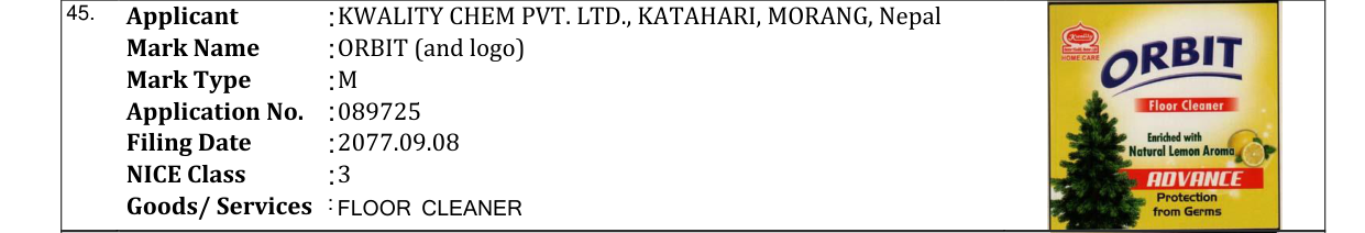 Original bulletin entry for ORBIT (and logo)