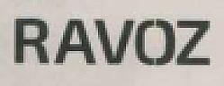 RAVOZ (and logo) trademark logo