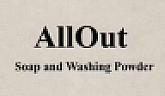 ALLOUT SOAP AND WASHING POWDER (and logo) trademark logo