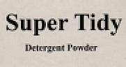 SUPER TIDY DETERGENT POWDER (and logo) trademark logo