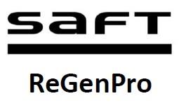 SAFT REGENPRO (and logo) trademark logo