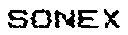 SONEX (and logo) trademark logo