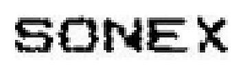 SONEX (and logo) trademark logo
