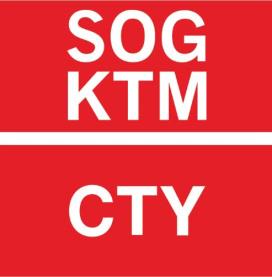 SOG KTM CTY (and logo) trademark logo