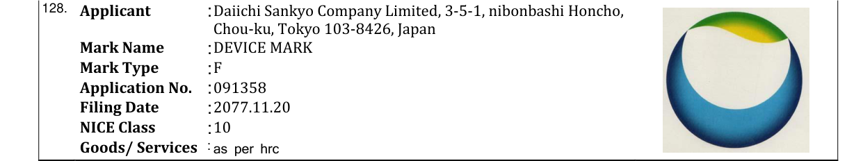 Original bulletin entry for DEVICE MARK