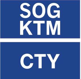 SOG KTM CTY (and logo) trademark logo