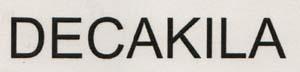 DECAKILA (and logo) trademark logo