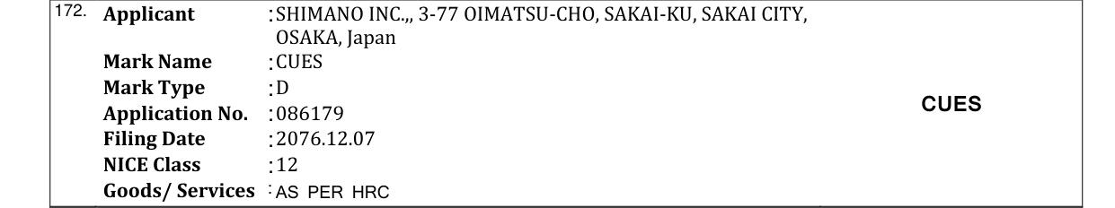 Original bulletin entry for CUES
