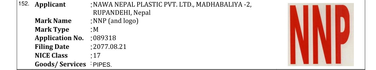 Original bulletin entry for NNP (and logo)