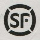 S.F. (and logo) trademark logo