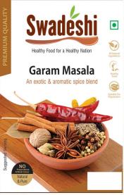 SWADESHI GARAM MASALA (and logo) trademark logo