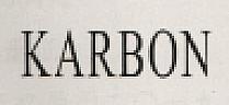 KARBON (and logo) trademark logo